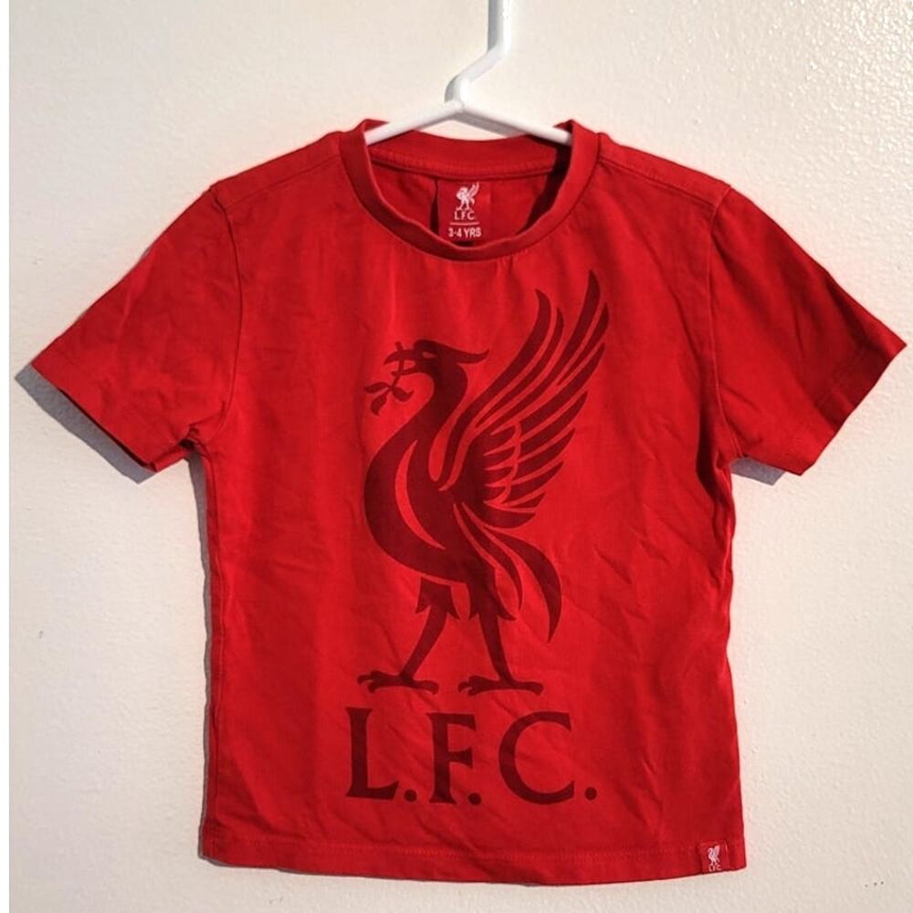 LFC Kids Liverbird Short Sleeve Tee Red 3-4Y